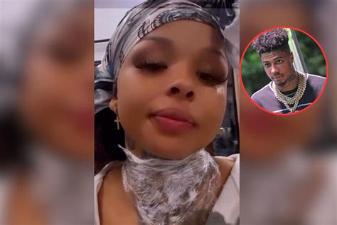 Chrisean Rock Covers Up Her Blueface Neck Tattoo。